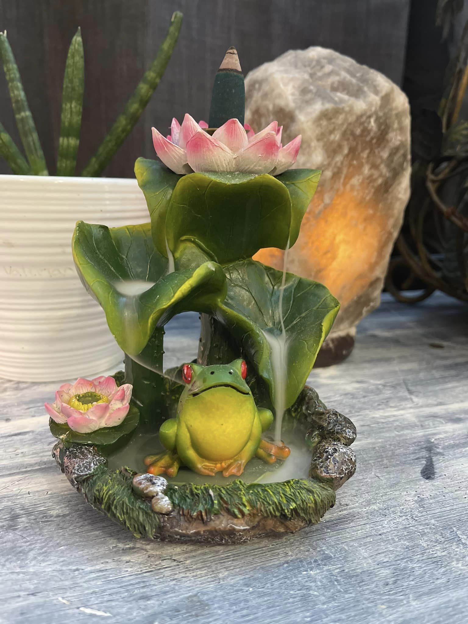 This Frog Backflow Incense Burner is made with love by The Herbal Oracle! Shop more unique gift ideas today with Spots Initiatives, the best way to support creators.