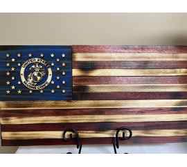 This Small Patriotic Honor Wood Flag is made with love by PTSD Woodwork and Crafts! Shop more unique gift ideas today with Spots Initiatives, the best way to support creators.